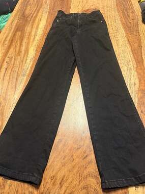 Judy Blue Jeans Womens 3 26 Straight Leg Black Stretch Denim EUC
